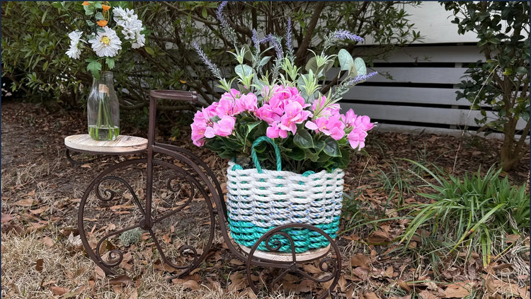 Handwoven Lobster Rope Baskets | Durable Coastal Storage by Lolli’s Loops