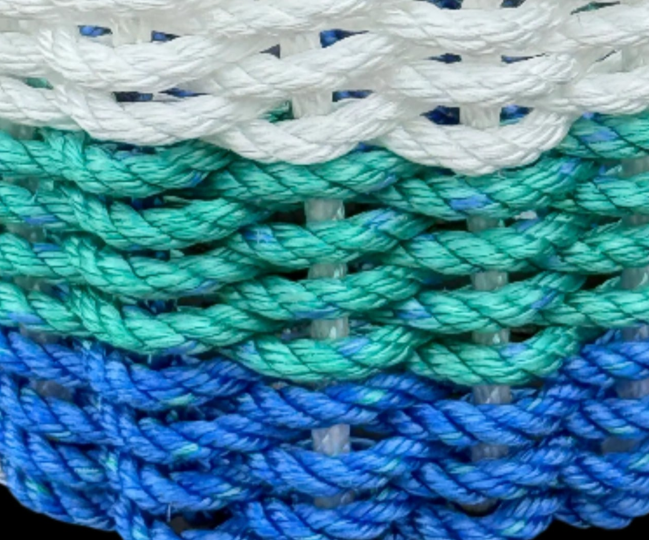 Lolli’s Loops Admiral Basket – Blue/Teal/ Nautical Essential