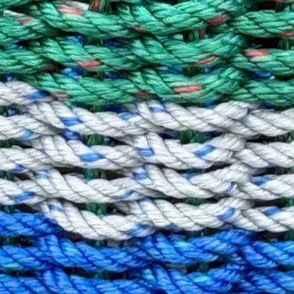 Lolli’s Loops Deep Harbor Drift-B Basket – Green/Grey/Blue Nautical Charm