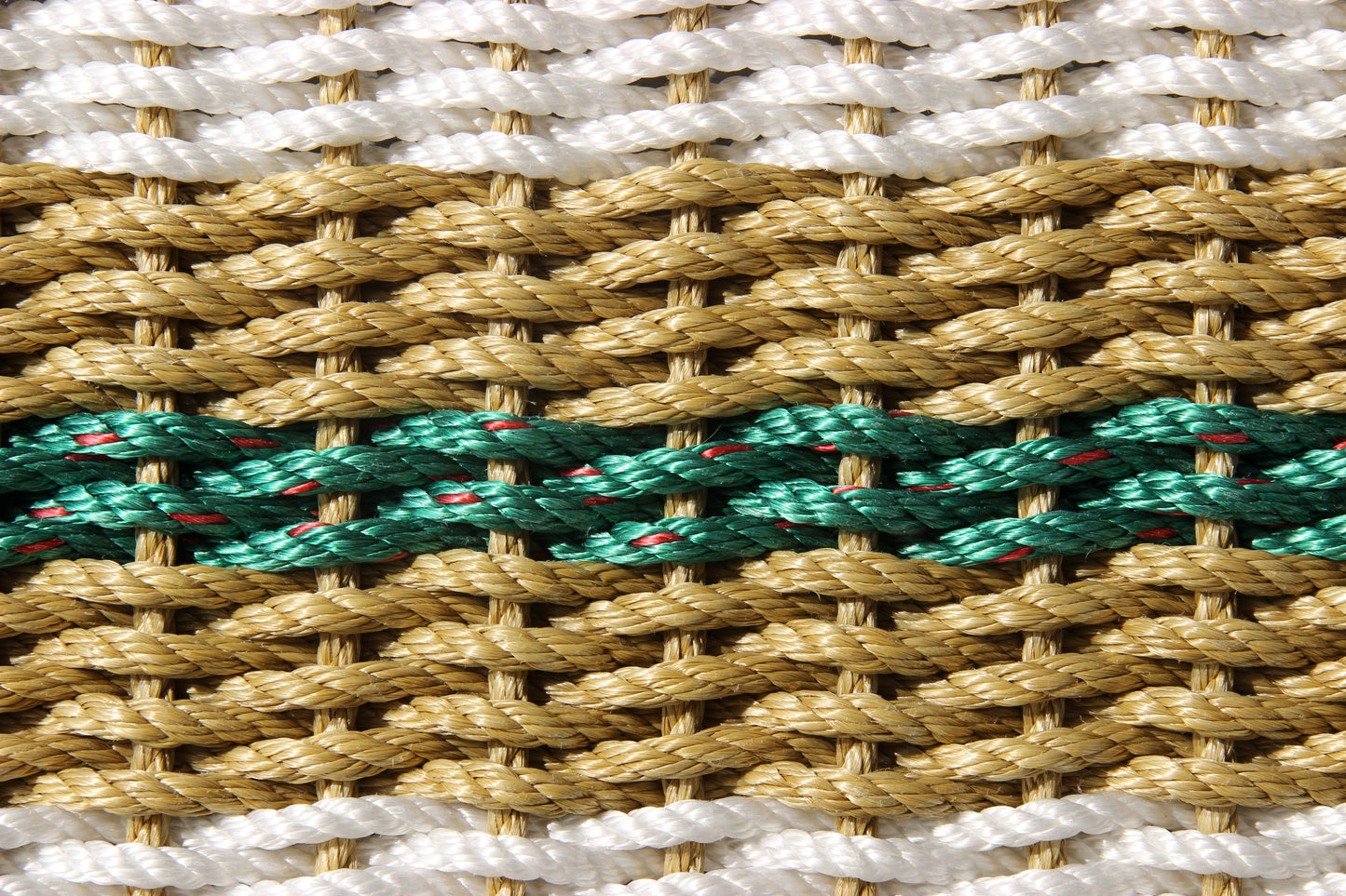Tan, White & Green Lobster Rope Doormat – Classic Coastal Outdoor Entry Mat