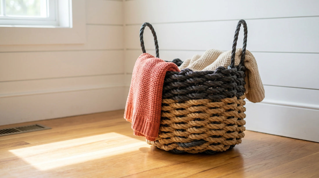 The Essential Guide to the Rope Basket for Blankets: Durability Meets Design - Lollis Loops