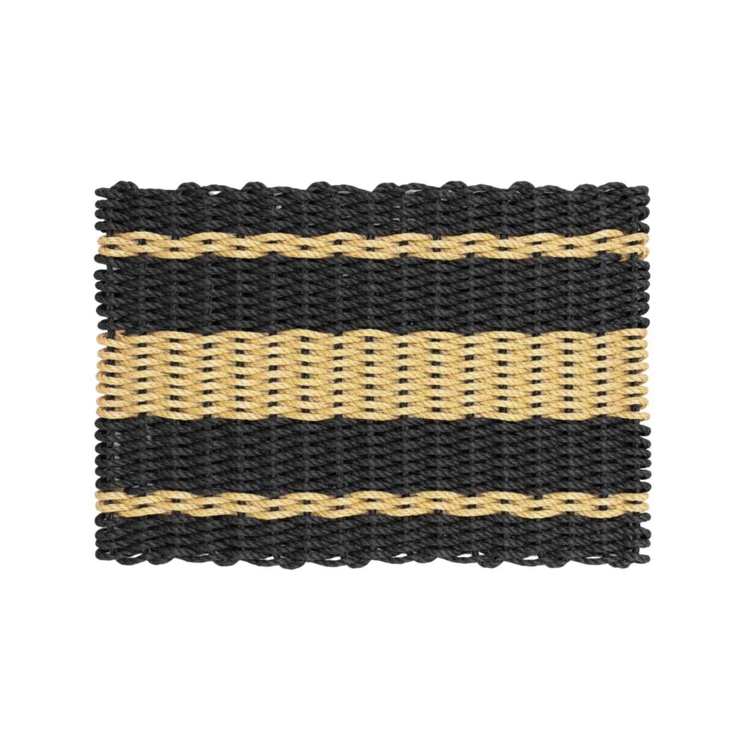 Captain's Rope Doormat - Black and Tan - Lollis Loops