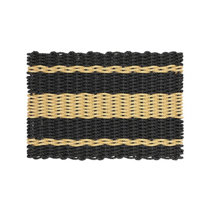 Captain's Rope Doormat - Black and Tan - Lollis Loops