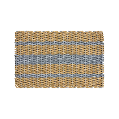 Captain's Rope Doormat - Tan and Gray - Lollis Loops