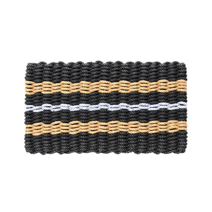 Classic Rope Doormat - Black, Tan and Gray - Lollis Loops