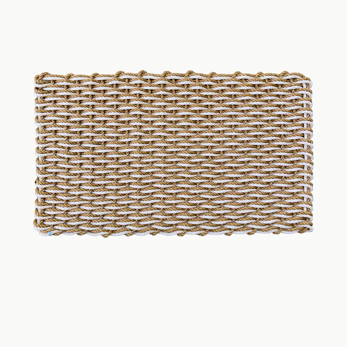 Tan & Sand Double Weave Lobster Rope Doormat - Lolli's Loops