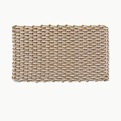 Tan & Sand Double Weave Lobster Rope Doormat - Lolli's Loops