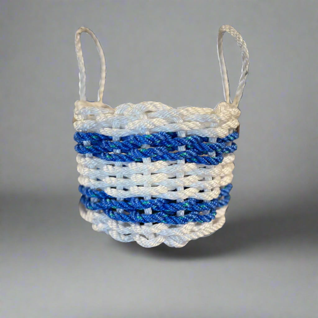 Lobster Rope Basket - White and Blue