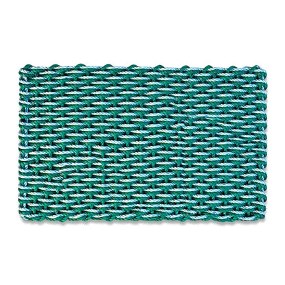Limited Edition Double Weave Doormat - Green and Gray - Lollis Loops