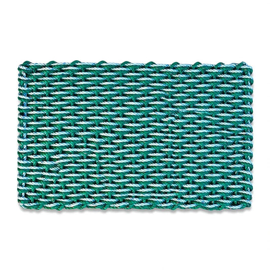 Limited Edition Double Weave Doormat - Green and Gray - Lollis Loops