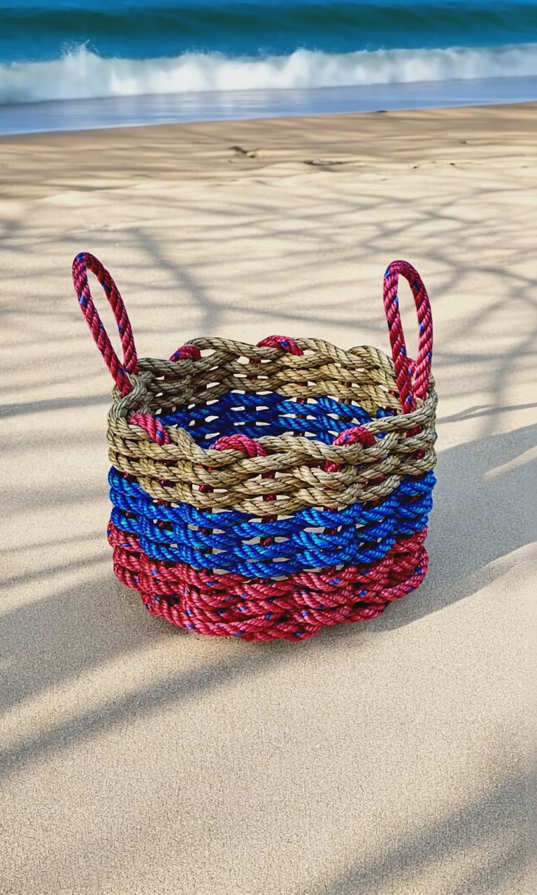 Rope Basket on the Beach